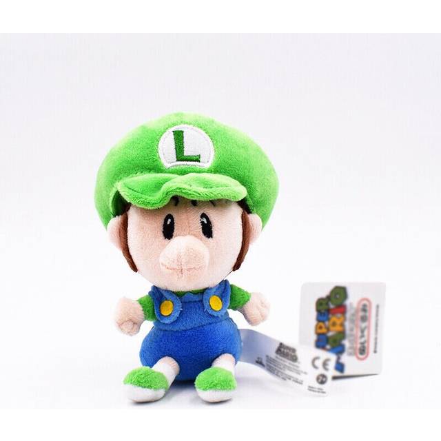 (  Luigi#A) Super Mario Bros Plush Toys Soft Stuffed Doll Animals Kids Birthday Xmas Gifts