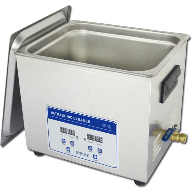 Ultrasonic cleaning machine with timing heating cleaning tank