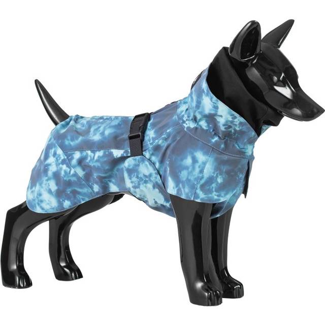 Reflekterande Regnjacka Hund, Petrol - 70