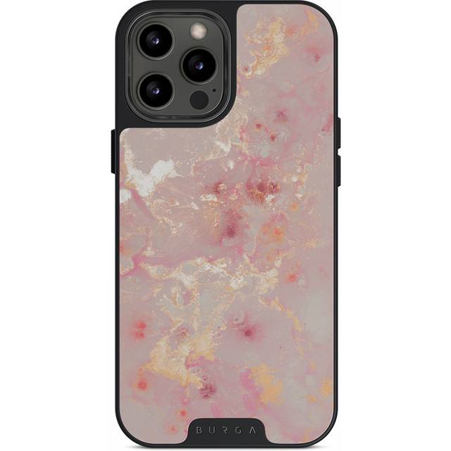 Golden Coral - Pink iPhone 12 Pro Case, Elite Dark (MagSafe) / Gunmetal