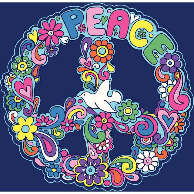 Dove Peace Sign (76cm H x 76cm W x 3.8cm D)