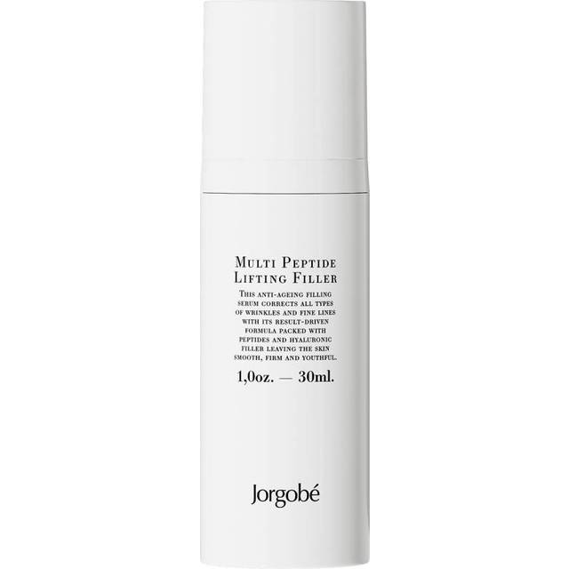 Jorgobé Multi Peptidlyftande fyllmedel 30 ml I påfyllande anti-aging serum I med peptider och hyaluronsyrafyllmedel | korrigerar rynkor och fina linjer