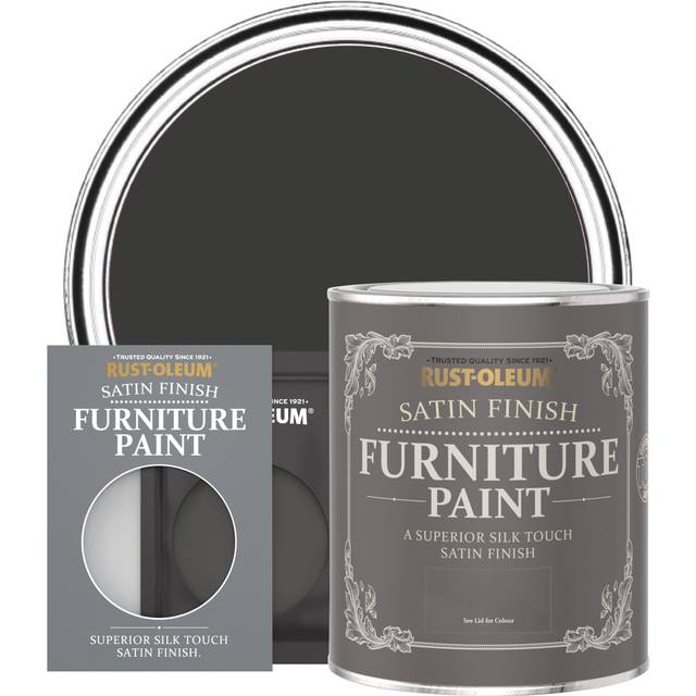 Rust-Oleum Satin Furniture Paint - Dark Magic - 10ml - Black