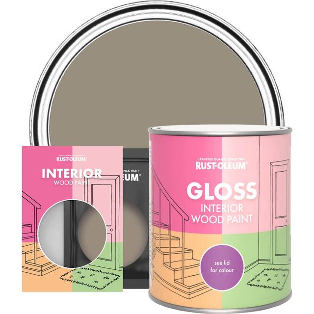 Rust-Oleum Interior Wood Paint, Gloss Finish - Cocoa - 10ml - Brown