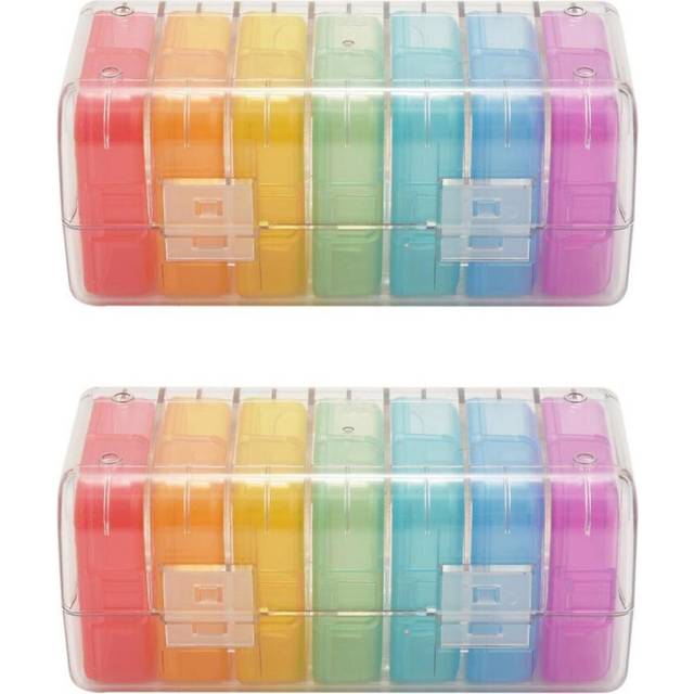 Weekly Pill Organizer 2 Times A Day, 7 Day Am Pm Pill Box,pill Case