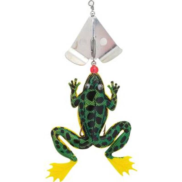Fladen Groda Big m. Roterande Sked 18cm, 45g - Limegreen/Black