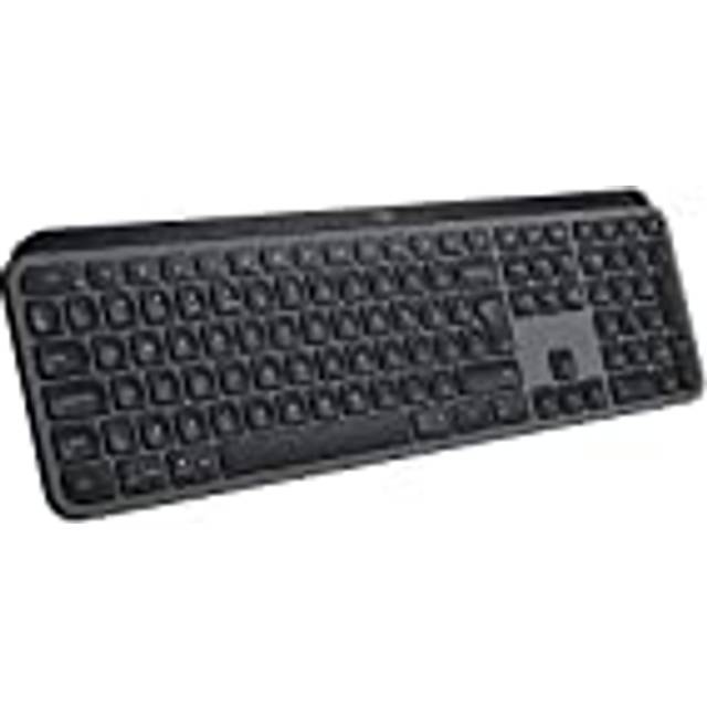 Logitech Köp MX Keys S-tangentbord – normalstorlek eller mini in Grafitgrå, Italiano (Qwerty), Endast tangentbord