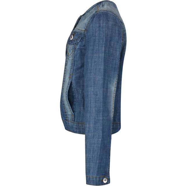 (3-4 Years) Kids Girls Denim Jackets Designer Light Blue Jeans Jacket Fashion Coat 3-13 Year