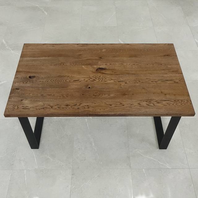 Isaias Solid Oak Dining Table - Brown (H75cm x L200cm x W80cm)