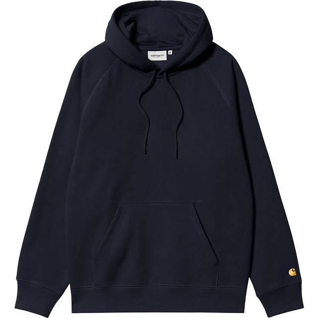 Carhartt WIP - Hooded Chase Dark Navy/Gold - Hoodie - blue - XL - 59% Cotton, 41% Polyester,Sweat