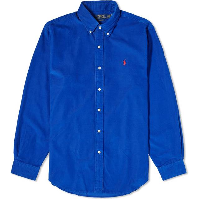 Ralph Lauren Blue Long Sleeve Corduroy Shirt - Size: MEDIUM