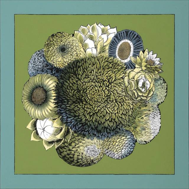 Small Celadon Bouquet I by Chariklia Zarris - Wrapped Canvas Graphic Art (51cm H x 51cm W x 3.8cm D)