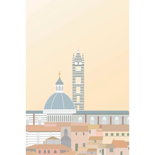 Travel Europe--Duomo Di Siena by Gurli Soerensen - Wrapped Canvas Graphic Art (91cm H x 61cm W)