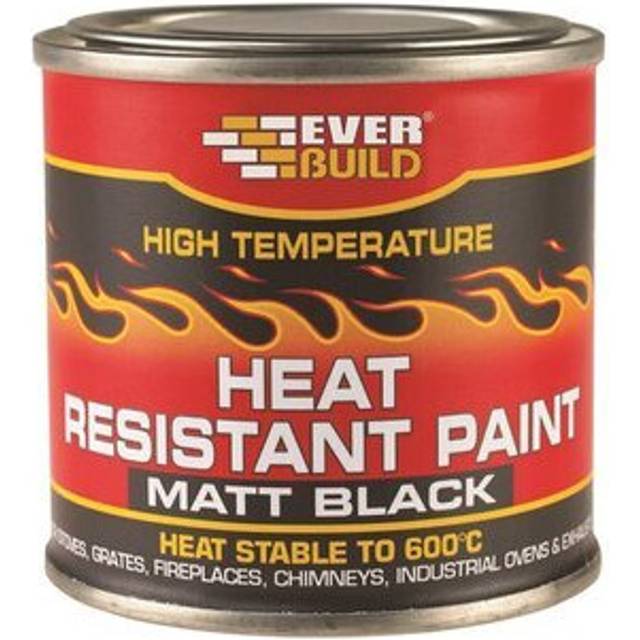 Heat resistant paint 125ml everbuild black high temperature fire ovens exhaust