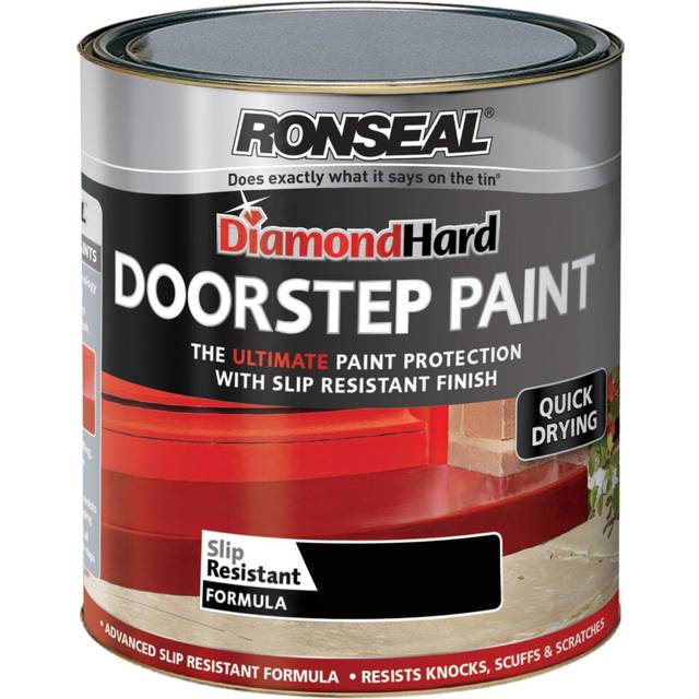 Ronseal DHDSPB750 750ml Diamond Hard Doorstep Paint - Black