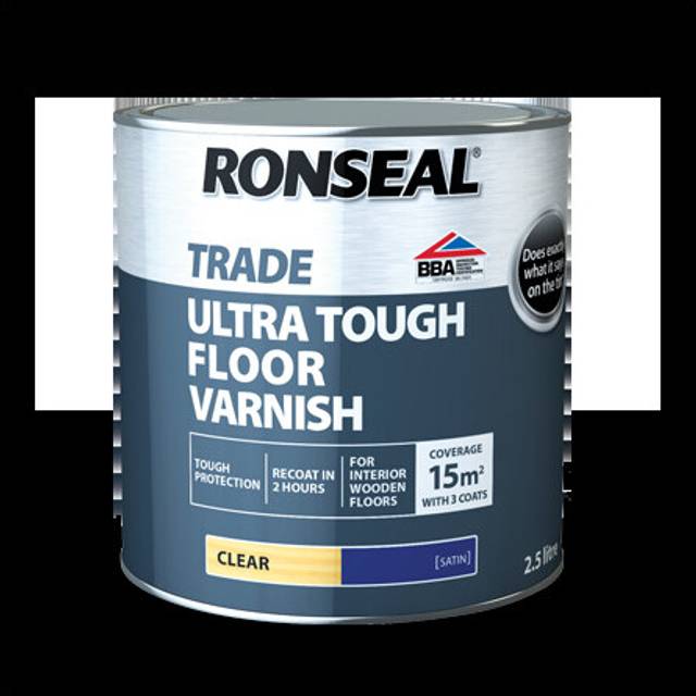 Ronseal Trade Ultra Tough Floor Varnish Clear (5L Gloss)