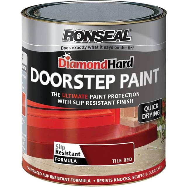 Ronseal Diamond Hard Doorstep Paint Tile Red 750ml