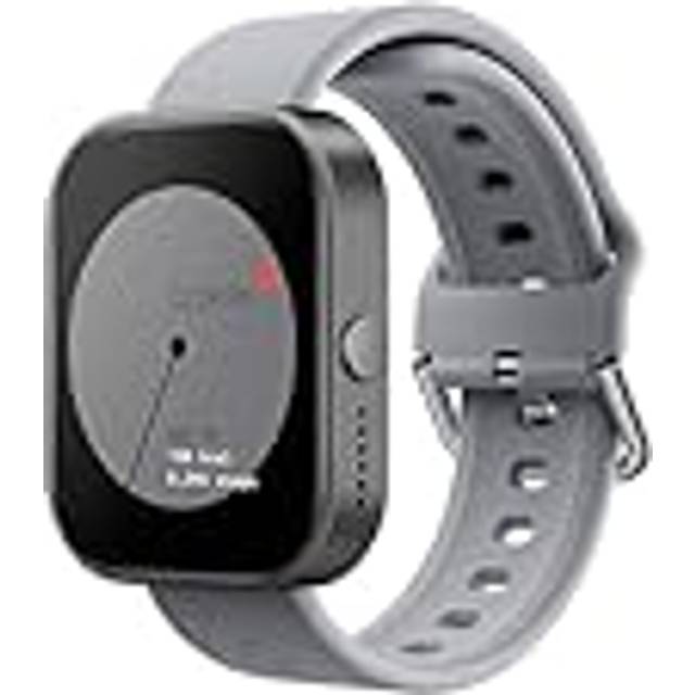 CMF by Nothing Watch Pro Smartwatch med 1,96 AMOLED-skärm, Fitness Tracker, inbyggt multisystem med GPS, Bluetooth-samtal med AI-brusreducering och upp till 13 dagars batteritid - Askgrått