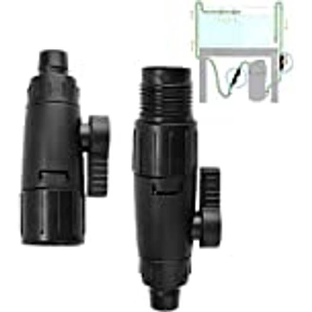 Aquarium Hose Valve, Fish Tank Hose Pipe Quick Release Connector Adapter Aquarium Filter Connector(12mm/0.5inch)