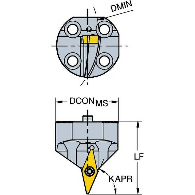 Sandvik Coromant SL-SVXBL-40A-16-050A 107 Head for Spirogrooving