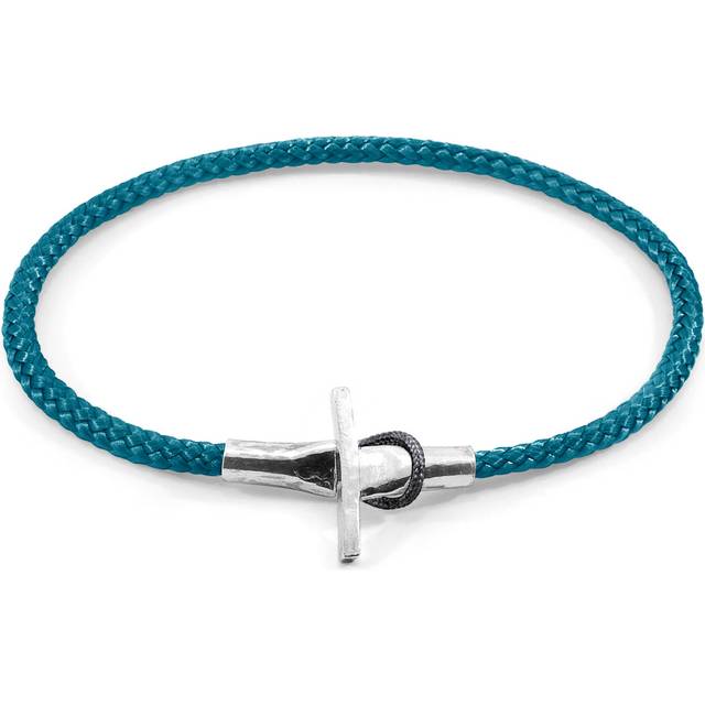 Ocean Blue Cambridge Silver and Rope Bracelet