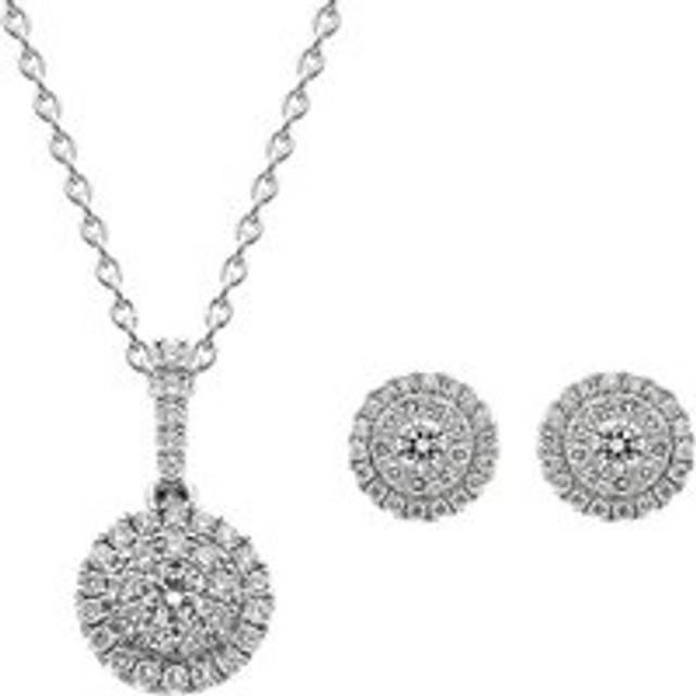 18ct White Gold Diamond Two Piece Gift Set