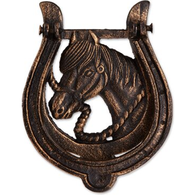 DII Horseshoe Cast Iron Door Knocker