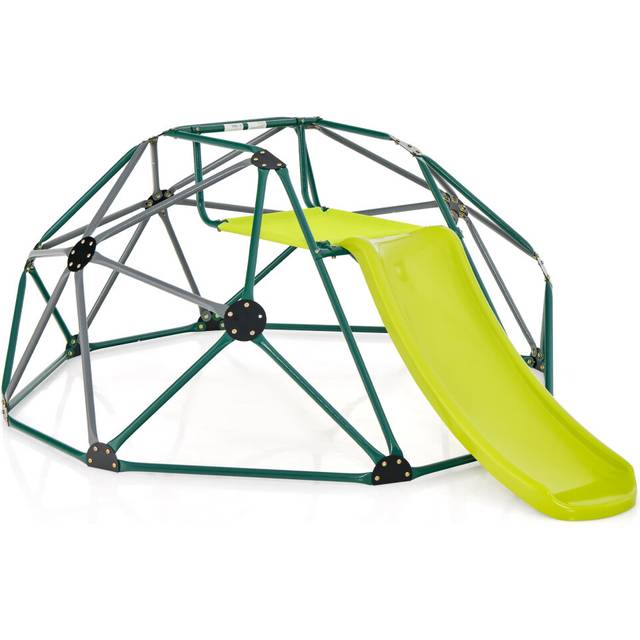 8FT Dome Climber Kids Toddler Climbing Frame With Slide Geometric Climbing Dome