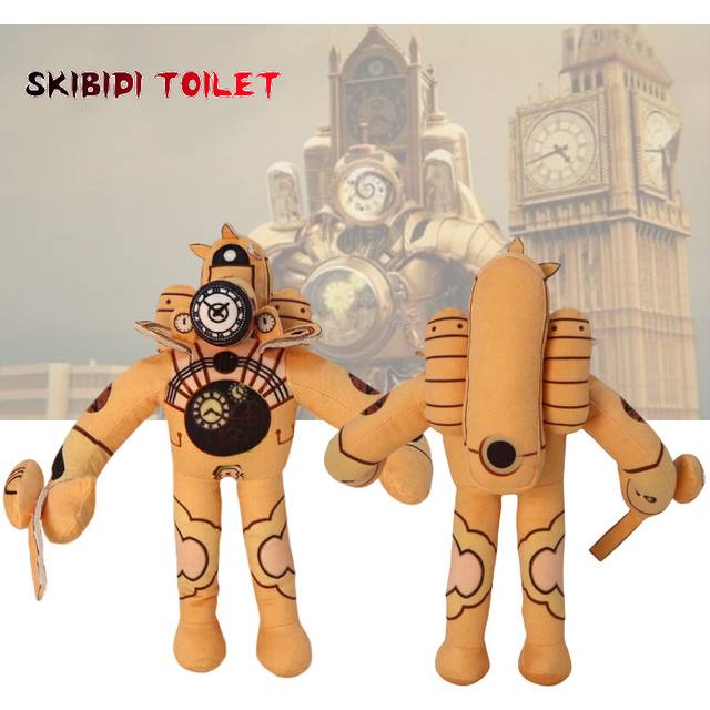 Toilet Skibidi Plush Toy Golden Titan Time Man Game Plushie Home Decor Kid Gift