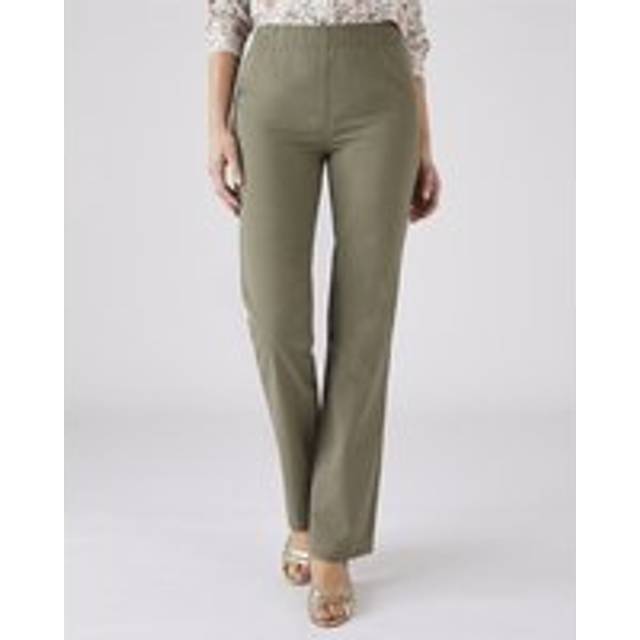 Pull-on Stretch Jeans - Khaki - 28 27"