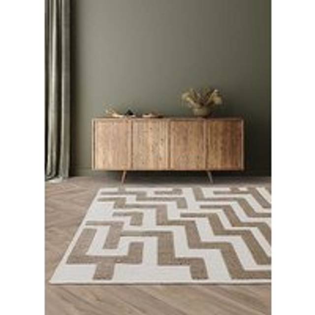 Cove Geometric Rug - Sand, 120 x 170cm (120 x 170cm)