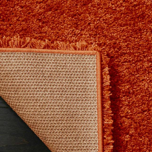 Soft Shaggy Verona Rug Living Room Bedroom Carpet Hallway Runner Non Shed Pile - Orange (Rectangle 160 x 230cm)