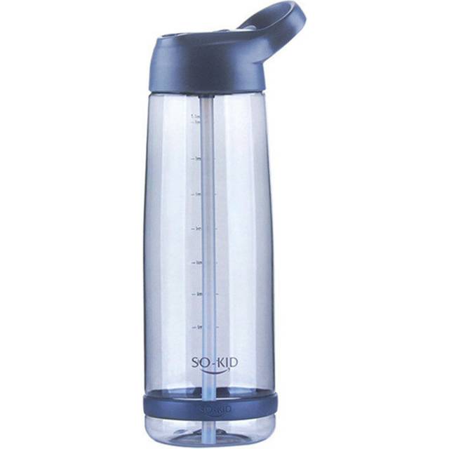 Outdoor Water Bottle with Straw Sports Bottles Leak Proof Eco-friendly Children School With Lid Hiking Camping Plastic BPA Free
