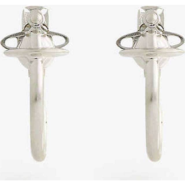 Vivienne Westwood Jewellery Womens Platinum Vera Silver-toned Brass Hoop Earrings - PLATINUM