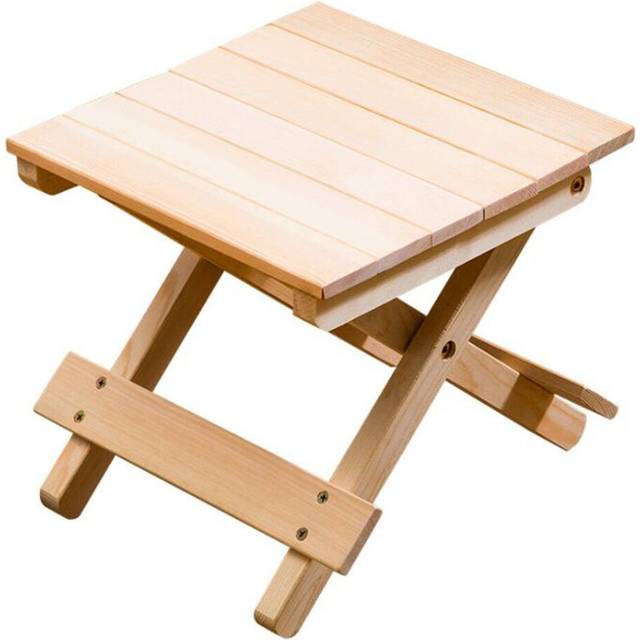 Folding Step Stool Portable Outdoor Wood Chair Seat Foldable Fishing Chair For Home Bathroom Kitchen Garden Camping Save Space