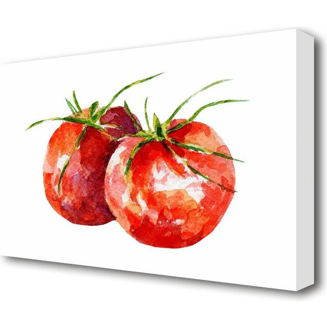 &#39;Duo Tomato 1 Kitchen&#39; Painting Print on Canvas (50.8 cm H x 81.3 cm W)