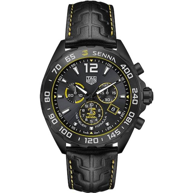 Tag Heuer Formula 1 CAZ101AJ Senna Special Edition 43mm DLC Stainless Steel Watch