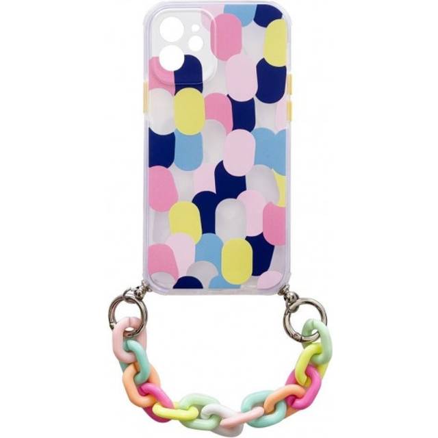 Color Gel Chain Pendant Skal Galaxy A22 4G - FlerfÃ¤rgad