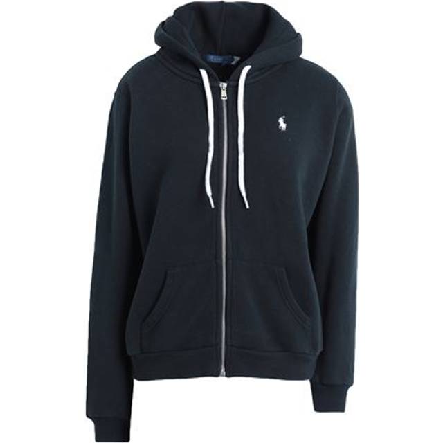 Polo Ralph Lauren, Sweatshirts & Hoodies, Dam, M, Bomull, Zip-through Hoodie - black (M)