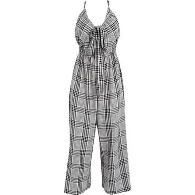 Topshop Woman Jumpsuit Black Size 10 Viscose, Polyester
