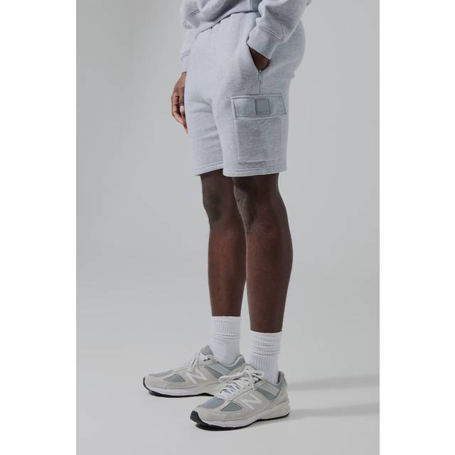Man Active Regular Fit 5inch Cargo Shorts - Grey - L