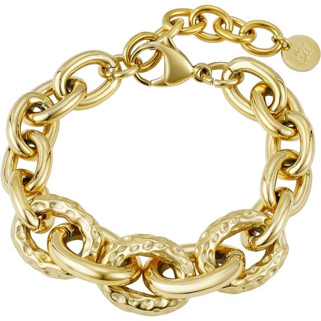 BUD TO ROSE Ridge Mix Chunky Bracelet Gold |Guld |One Size