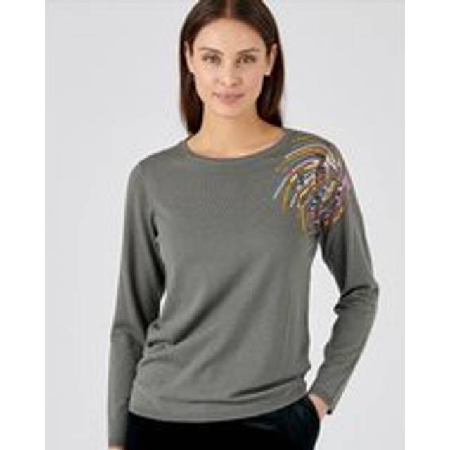 Sequin Detail Jumper - Mid Grey - 14/16