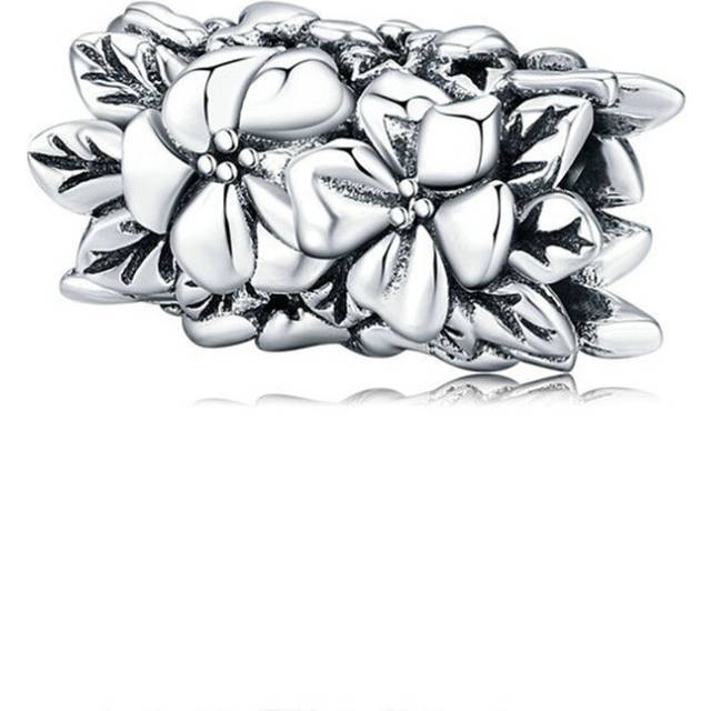 Flower Beads for Women Silver plating Charm Fit   Bracelet DIY Bracelet Bangle Jewelry