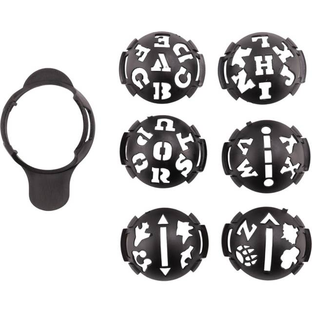 Golf Ball Marker,Color Line Markers Pens, Triple Track Plastic,Black