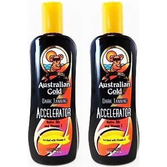 2 bottles of Australian Gold DARK TANNING ACCELERATOR Lotion 8.5 Oz