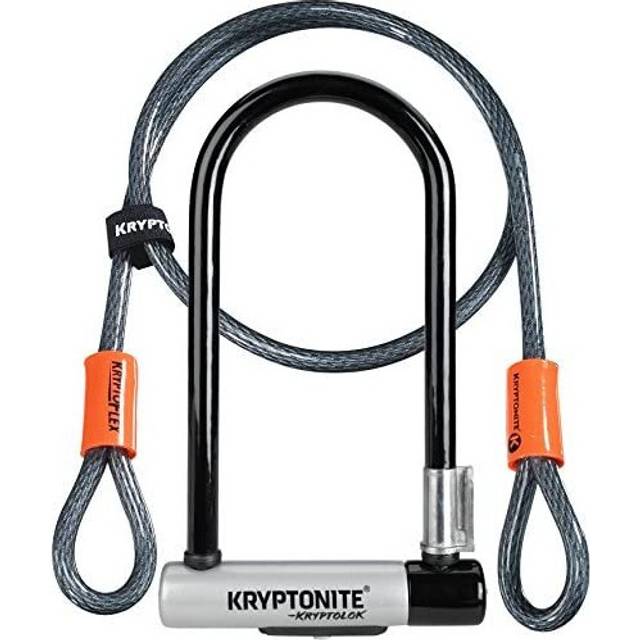 Kryptonite Unisex's Evolution Chain Lock, Black/Orange, 10mm x 90cm