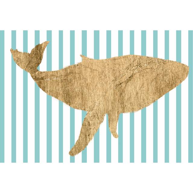 Pin Stripe Whale I (61cm H x 91cm W)