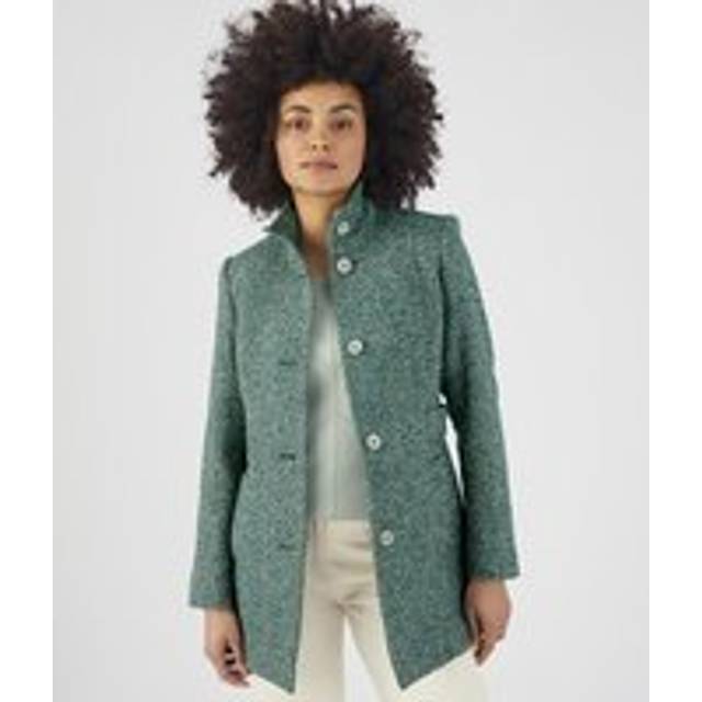 Toasty Thermal Wool Rich Recycled Coat - Green - 16