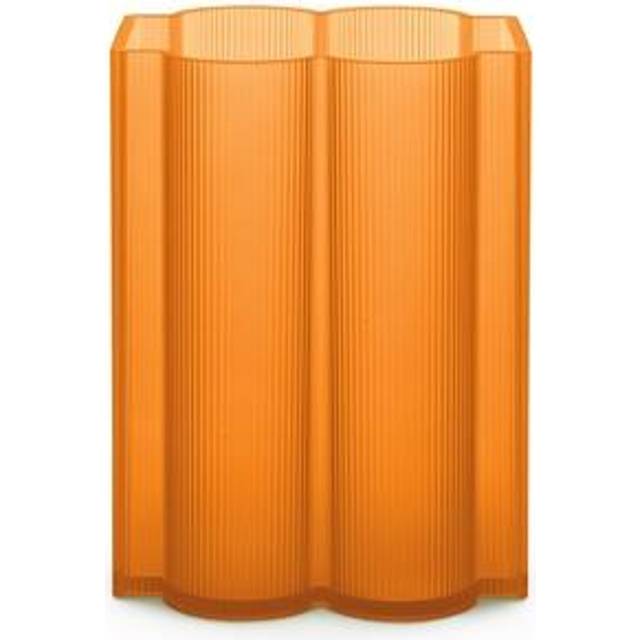 Kartell - Okra Vase H 24cm - orange/lxbxh 18x18x24cm (24.0 x 18.0 x 18.0cm)